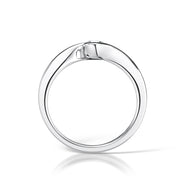 Oval Cut Rubover Diamond Ring